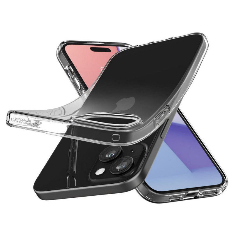 Kryt Spigen Liquid Crystal na Apple iPhone 15 Plus Krištáľovo čistý  Transparentný