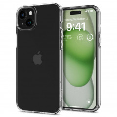 Kryt Spigen Liquid Crystal na Apple iPhone 15 Plus Krištáľovo čistý  Transparentný
