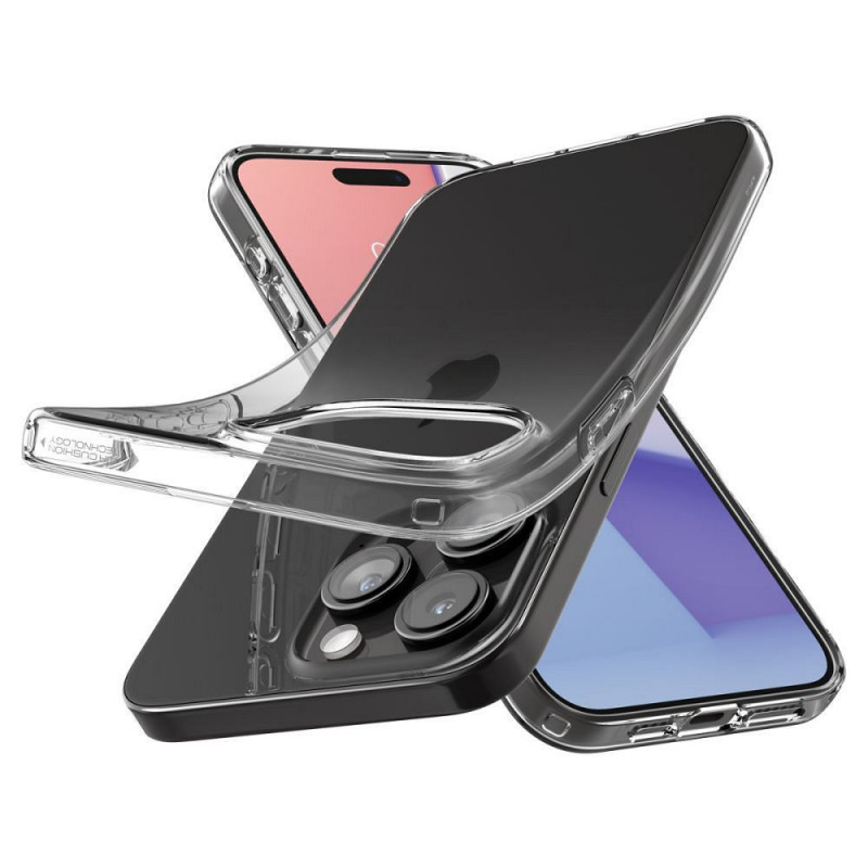 Kryt Spigen Liquid Crystal na Apple iPhone 15 Pro Max Krištáľovo čistý  Transparentný