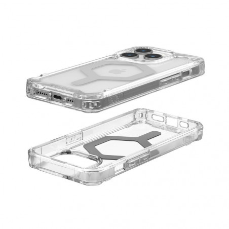Kryt Urban Armor Gear Plyo na Apple iPhone 15 Pro Prémiové puzdro MagSAFE Ľadová strieborná