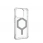 Kryt Urban Armor Gear Plyo na Apple iPhone 15 Pro Prémiové puzdro  MagSAFE  Ľadová strieborná