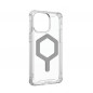 Kryt Urban Armor Gear Plyo na Apple iPhone 15 Pro Max Prémiové puzdro  MagSAFE  Ľadová strieborná