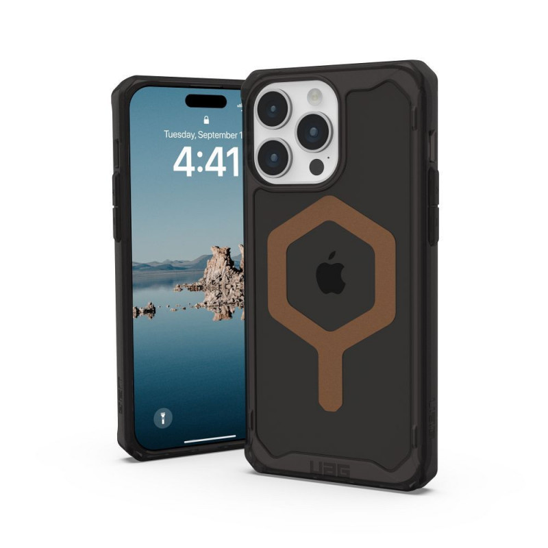 Kryt Urban Armor Gear Plyo na Apple iPhone 15 Pro Max Prémiové puzdro  MagSAFE  Ľadová bronzová
