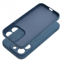 Kryt Silicone Mag Cover na Apple iPhone 15 Pro MagSAFE  Modrý
