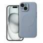 Kryt Silicone Mag Cover na Apple iPhone 15 MagSAFE  Svetlo modrý