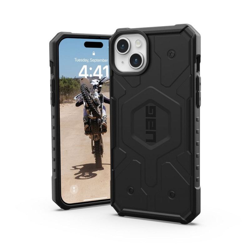 Kryt Urban Armor Gear Pathfinder na Apple iPhone 15 Plus Prémiové puzdro  MagSAFE  Čierny