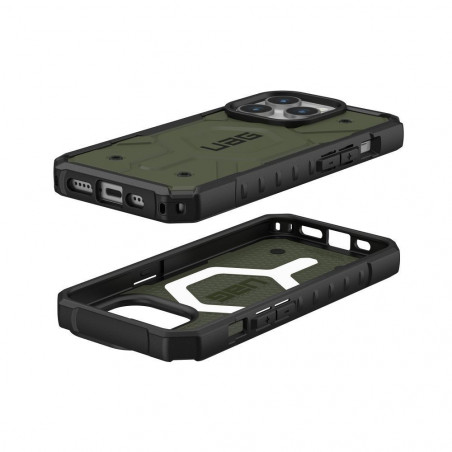 Kryt Urban Armor Gear Pathfinder na Apple iPhone 15 Pro Prémiové puzdro MagSAFE Olivový