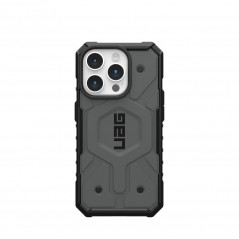 Kryt Urban Armor Gear Pathfinder na Apple iPhone 15 Pro Prémiové puzdro  MagSAFE  Strieborný
