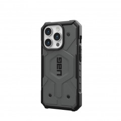 Kryt Urban Armor Gear Pathfinder na Apple iPhone 15 Pro Prémiové puzdro  MagSAFE  Strieborný