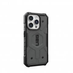 Kryt Urban Armor Gear Pathfinder na Apple iPhone 15 Pro Prémiové puzdro  MagSAFE  Strieborný
