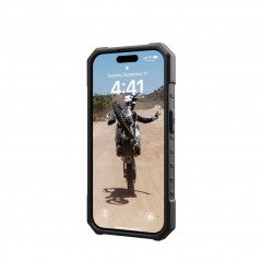 Kryt Urban Armor Gear Pathfinder na Apple iPhone 15 Pro Prémiové puzdro  MagSAFE  Strieborný