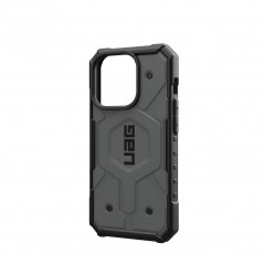 Kryt Urban Armor Gear Pathfinder na Apple iPhone 15 Pro Prémiové puzdro  MagSAFE  Strieborný