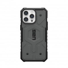 Kryt Urban Armor Gear Pathfinder na Apple iPhone 15 Pro Max Prémiové puzdro  MagSAFE  Strieborný
