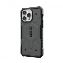 Kryt Urban Armor Gear Pathfinder na Apple iPhone 15 Pro Max Prémiové puzdro  MagSAFE  Strieborný