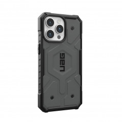 Kryt Urban Armor Gear Pathfinder na Apple iPhone 15 Pro Max Prémiové puzdro  MagSAFE  Strieborný