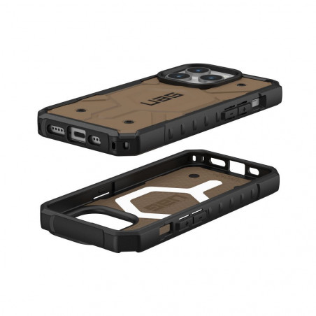 Kryt Urban Armor Gear Pathfinder na Apple iPhone 15 Pro Prémiové puzdro MagSAFE Tmavá zem