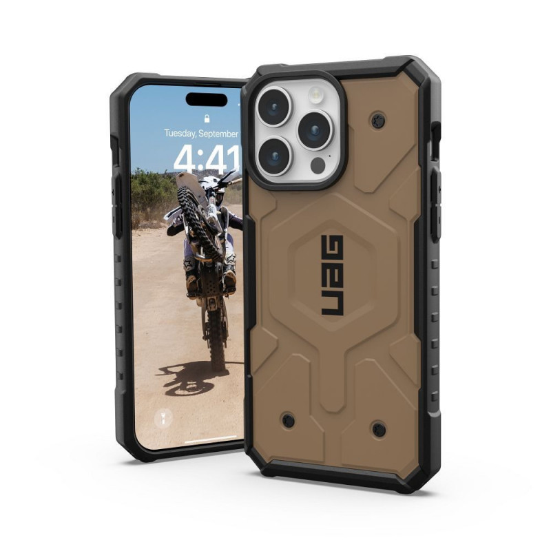 Kryt Urban Armor Gear Pathfinder na Apple iPhone 15 Pro Max Prémiové puzdro  MagSAFE  Tmavá zem