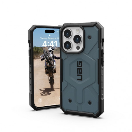 Kryt Urban Armor Gear Pathfinder na Apple iPhone 15 Pro Prémiové puzdro MagSAFE Oblačno modrý