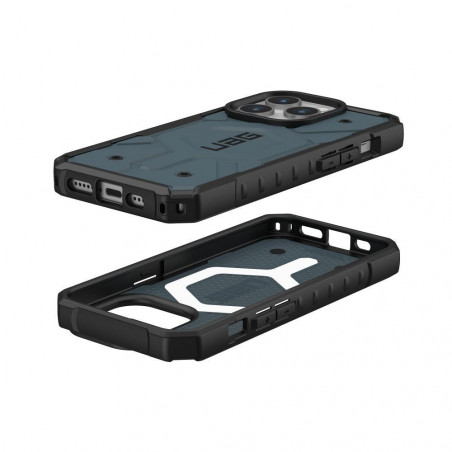 Kryt Urban Armor Gear Pathfinder na Apple iPhone 15 Pro Prémiové puzdro MagSAFE Oblačno modrý