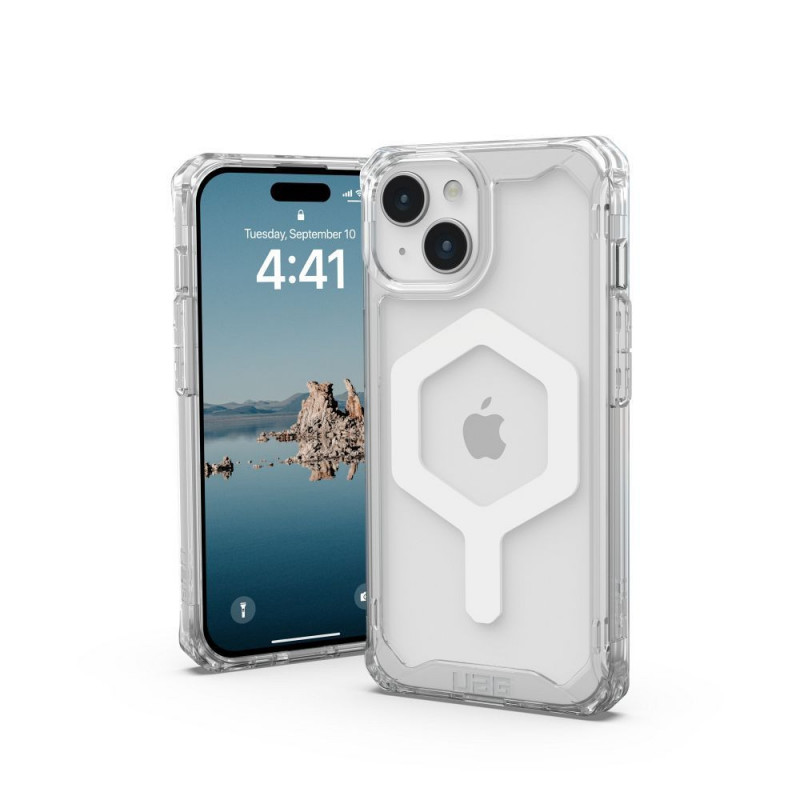 Kryt Urban Armor Gear Plyo na Apple iPhone 15 Prémiové puzdro  MagSAFE  Ľadová biela