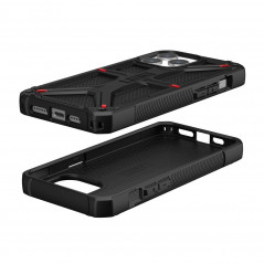 Kryt Urban Armor Gear Monarch na Apple iPhone 15 Pro Max Prémiové puzdro  MagSAFE  Kevlarovo čierny