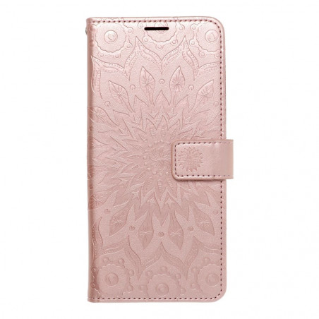 Peňaženkové puzdro MEZZO Book na Samsung Galaxy S24 PLUS Mandala Ružovo-zlatý