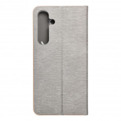 Peňaženkové puzdro LUNA Book Gold na Samsung Galaxy S24 PLUS Elegant Strieborný