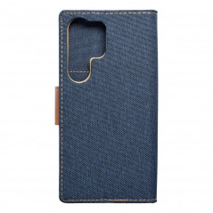 Peňaženkové puzdro CANVAS Book na Samsung Galaxy S24 ULTRA Námornícka modrá
