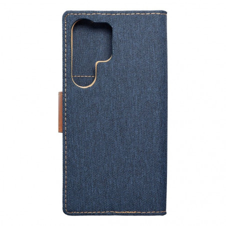 Peňaženkové puzdro CANVAS Book na Samsung Galaxy S24 ULTRA Námornícka modrá