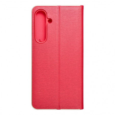 Peňaženkové puzdro LUNA Book Gold na Samsung Galaxy S24 PLUS Elegant Červený