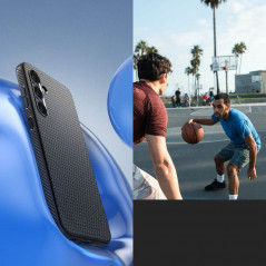 Kryt Spigen  Liquid Air na Samsung Galaxy S23 FE Matná čierna