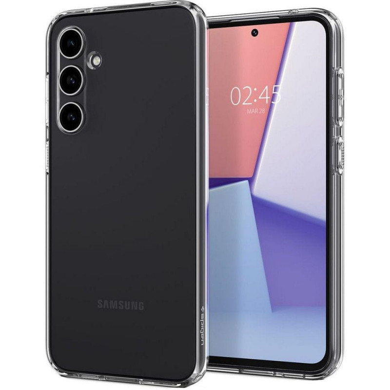 Kryt Spigen Liquid Crystal na Samsung Galaxy S23 FE Krištáľovo čistý  Transparentný