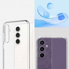 Kryt Spigen Liquid Crystal na Samsung Galaxy S23 FE Krištáľovo čistý  Transparentný