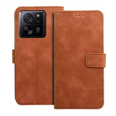 Peňaženkové puzdro TENDER Book na XIAOMI 13T Hnedý