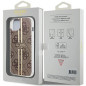 Kryt Guess 4G Gold Stripe na Apple iPhone 15 Plus Elegant  Hnedý