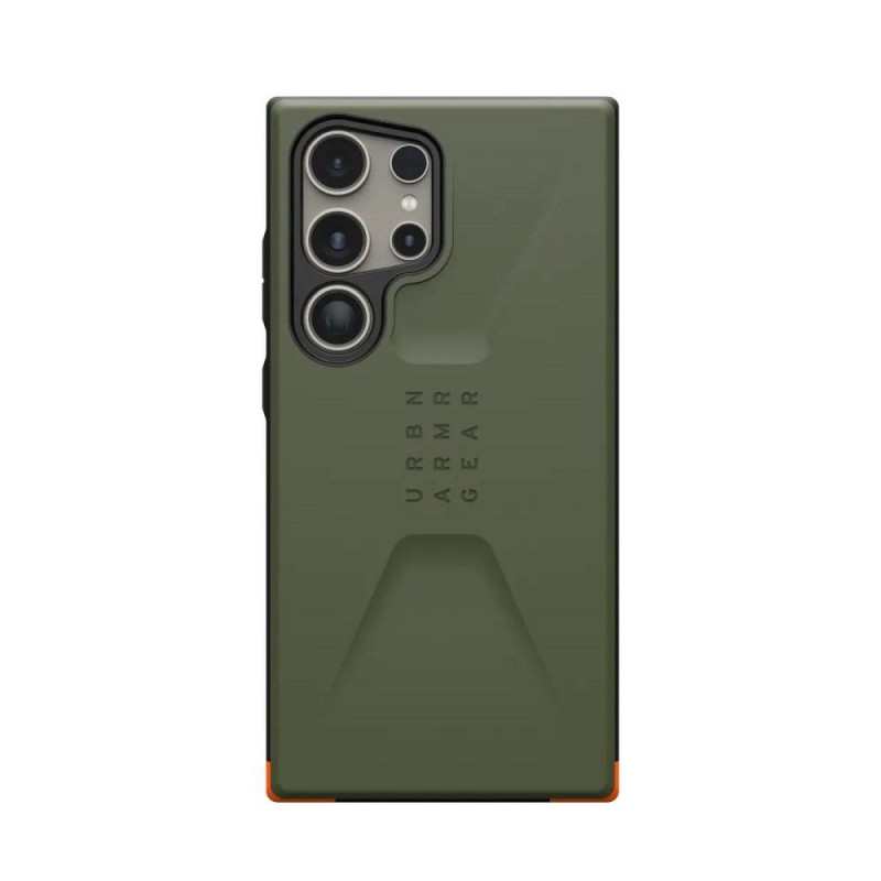 Kryt Urban Armor Gear Civilian na Samsung Galaxy S24 ULTRA Prémiové puzdro  MagSAFE  Olivový