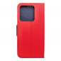 Peňaženkové puzdro Fancy Book na XIAOMI Redmi Note 13 5G Červený / Námornícka modrá