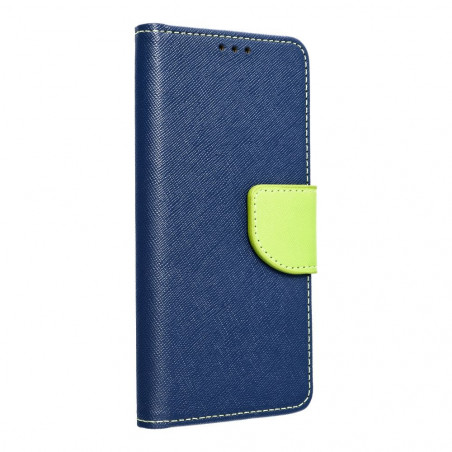 Peňaženkové puzdro Fancy Book na XIAOMI Redmi Note 13 Pro 5G Námornícka modrá / Limetkovo zelený