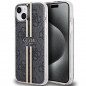 Kryt Guess 4G Gold Stripe na Apple iPhone 15 Plus Elegant  Čierny