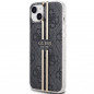 Kryt Guess 4G Gold Stripe na Apple iPhone 15 Plus Elegant  Čierny