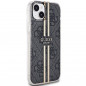 Kryt Guess 4G Gold Stripe na Apple iPhone 15 Plus Elegant  Čierny