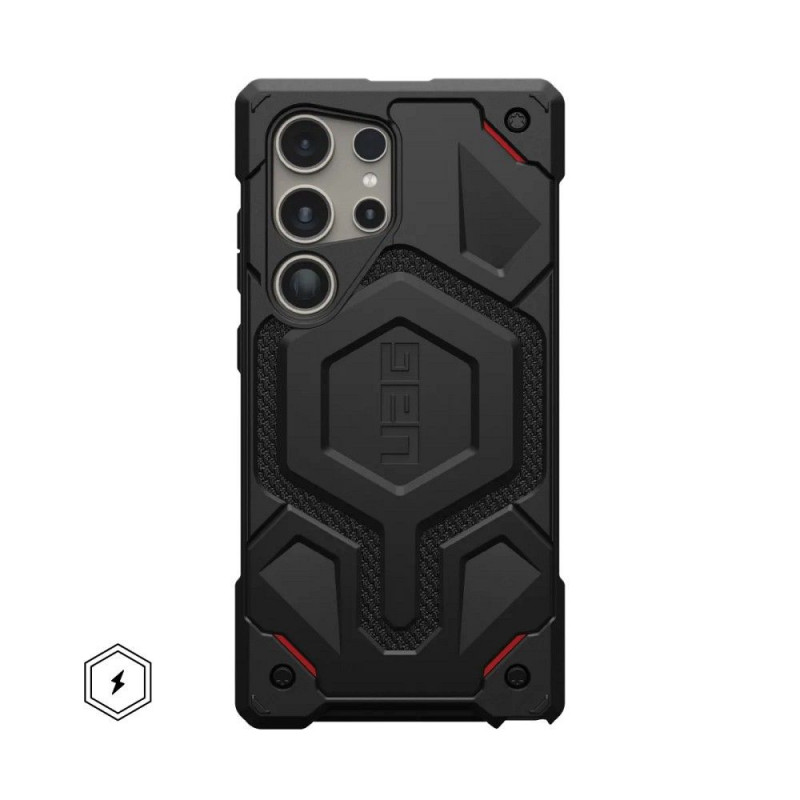 Kryt Urban Armor Gear Monarch Pro na Samsung Galaxy S24 ULTRA MagSAFE  Kevlarovo čierny
