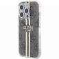 Kryt Guess 4G Gold Stripe na Apple iPhone 15 Pro Max Elegant  Hnedý