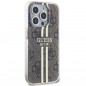 Kryt Guess 4G Gold Stripe na Apple iPhone 15 Pro Max Elegant  Hnedý