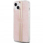 Kryt Guess 4G Gold Stripe na Apple iPhone 15 Plus Elegant  Ružový