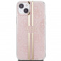 Kryt Guess 4G Gold Stripe na Apple iPhone 15 Plus Elegant  Ružový
