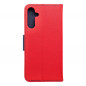 Peňaženkové puzdro Fancy Book na Samsung Galaxy A15 LTE Červený / Námornícka modrá