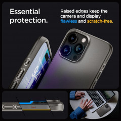 Kryt Spigen Thin Fit na Apple iPhone 15 Pro Max Tmavo modro sivý