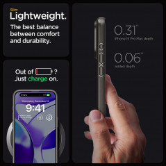 Kryt Spigen Thin Fit na Apple iPhone 15 Pro Max Tmavo modro sivý