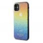 Kryt Guess IML Faceted Mirror na Apple iPhone 11 Elegant  Dúhové disco